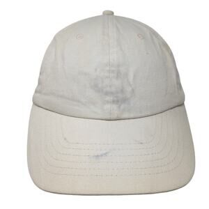 BDG Slideback Baseball Hat Beige One Size Casual Vent Holes Blank